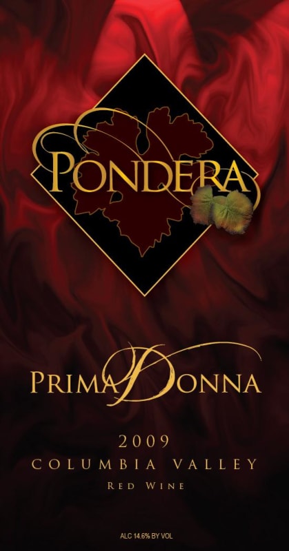 Pondera Winery Prima Donna 2009 Front Label