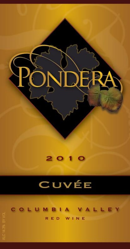 Pondera Winery Cuvee Red 2010 Front Label