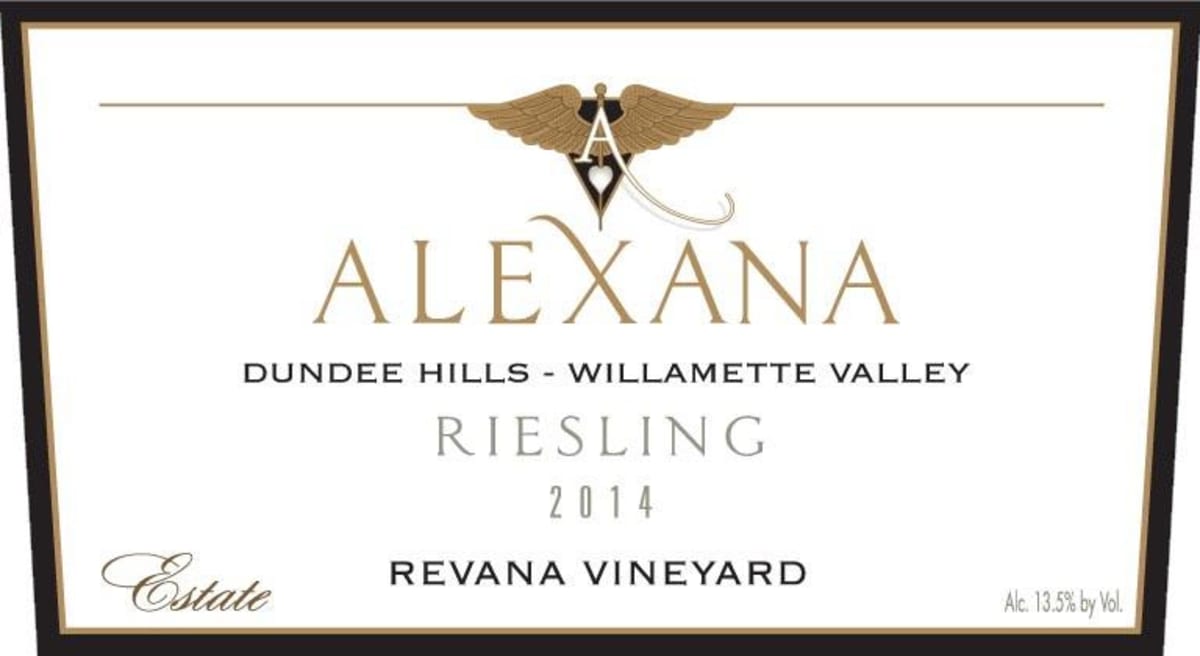 Alexana Revana Vineyard Riesling 2014 Front Label