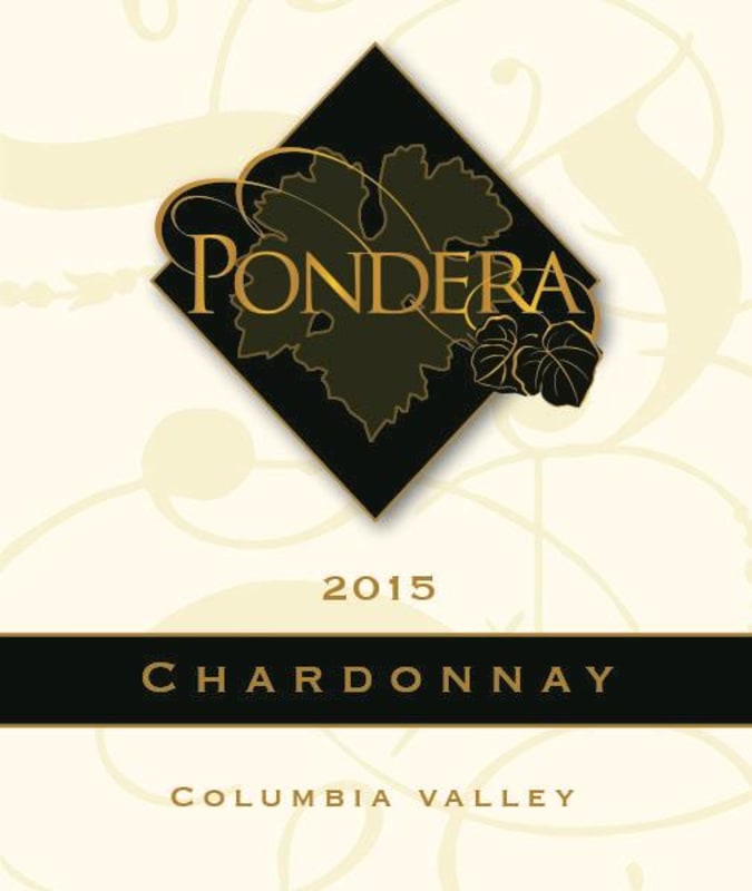 Pondera Winery Chardonnay 2015 Front Label