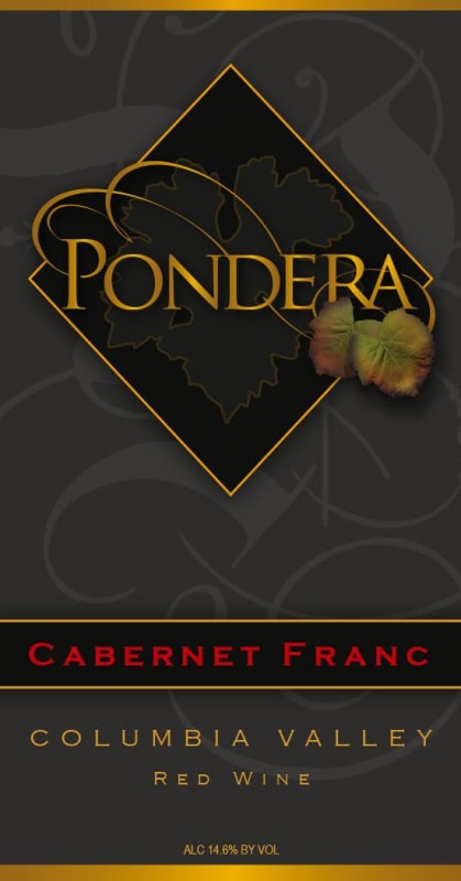 Pondera Winery Cabernet Franc 2012 Front Label