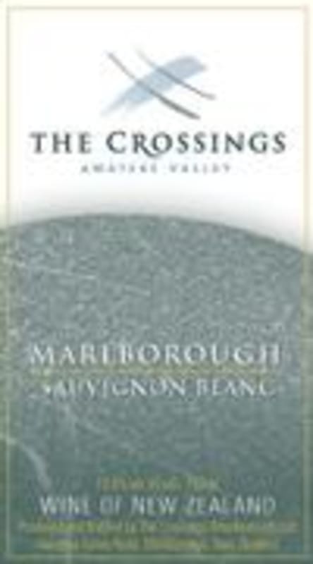 The Crossings Sauvignon Blanc 2001 Front Label