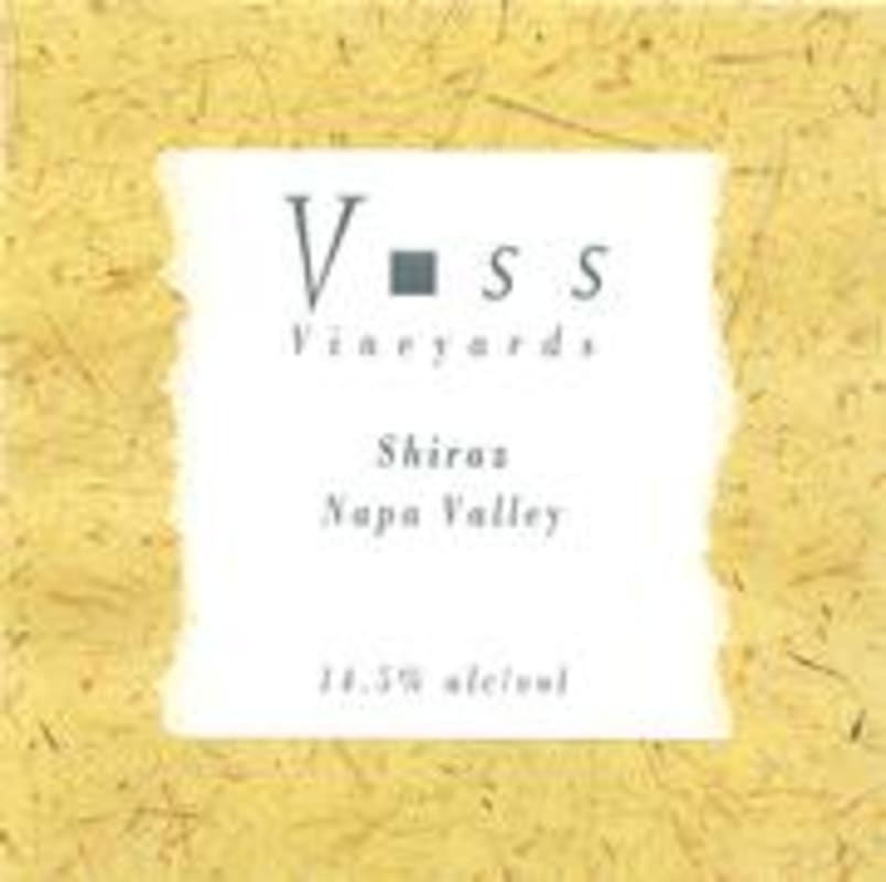 Voss Vineyards Shiraz 1999 Front Label