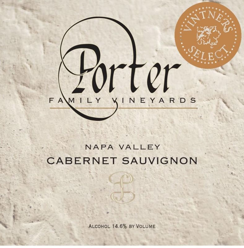 Porter Family Vineyards Cabernet Sauvignon 2007 Front Label
