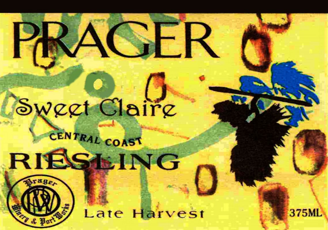 Prager Winery & Port Works Sweet Claire Late Harvest Riesling 2013 Front Label