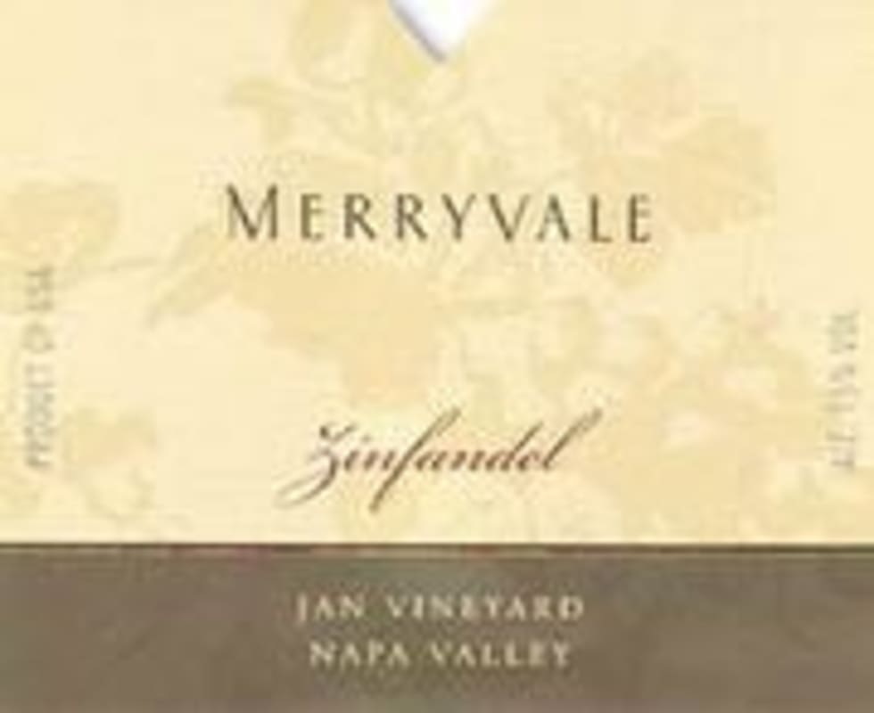 Merryvale Zinfandel Jan Vineyard 1999 Front Label