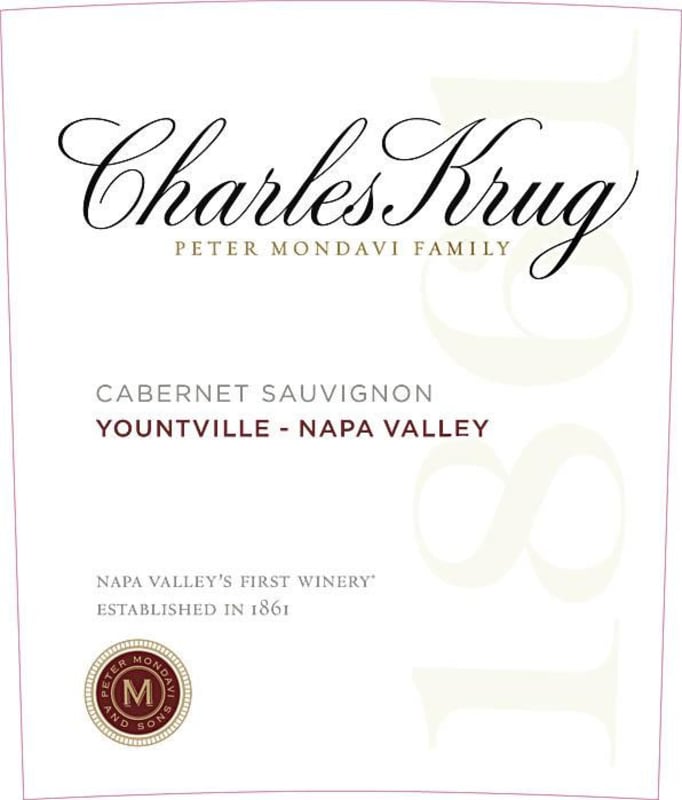 Charles Krug Peter Mondavi Family Cabernet Sauvignon 2011 Front Label