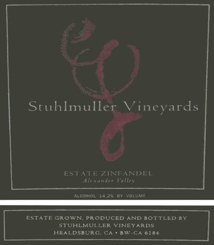 Stuhlmuller Vineyards Estate Zinfandel 2005 Front Label