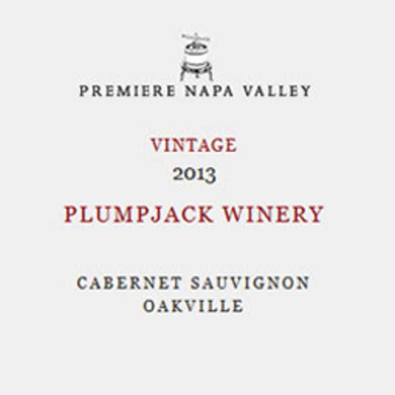 PlumpJack Cabernet Sauvignon (Premiere Napa Auction) 2013 Front Label
