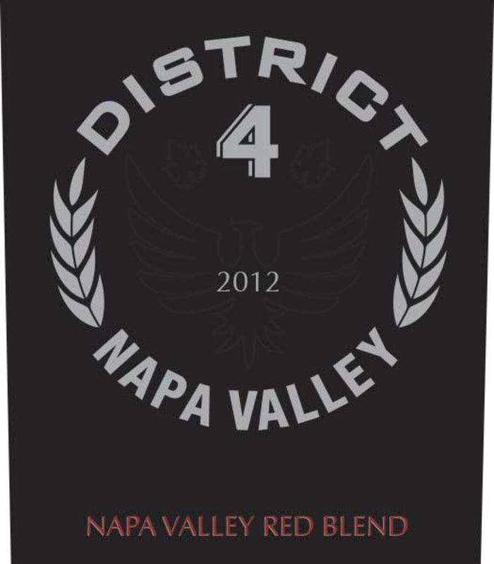 Prime Cellars District 4 Red Blend 2012 Front Label