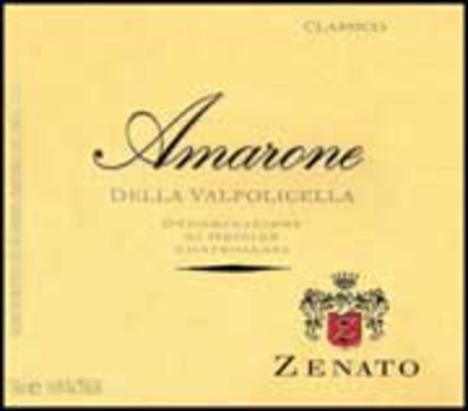 Zenato Amarone della Valpolicella Classico 1998 Front Label