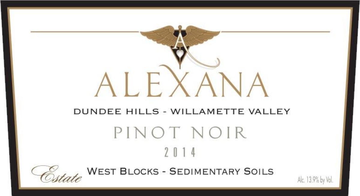 Alexana West Blocks Sedimentary Soils Pinot Noir 2014 Front Label