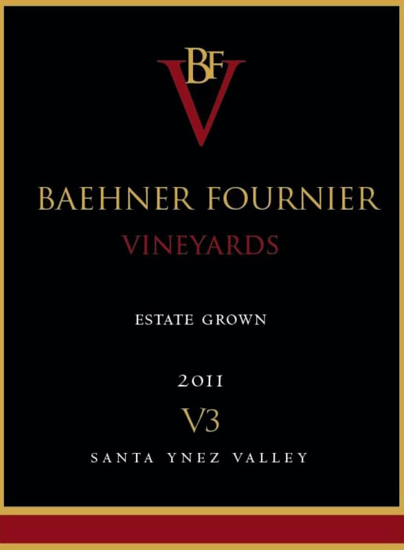 Baehner Fournier Vineyards V3 2011 Front Label