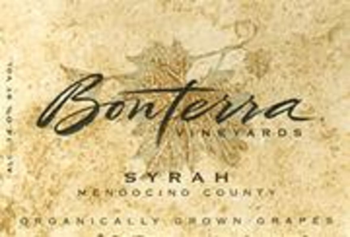 Bonterra Organically Grown Syrah 1995 Front Label