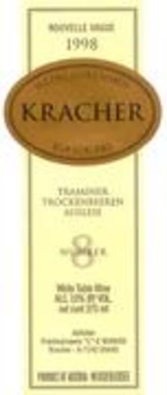 Kracher Traminer TBA No. 8 (375ML) 1998 Front Label