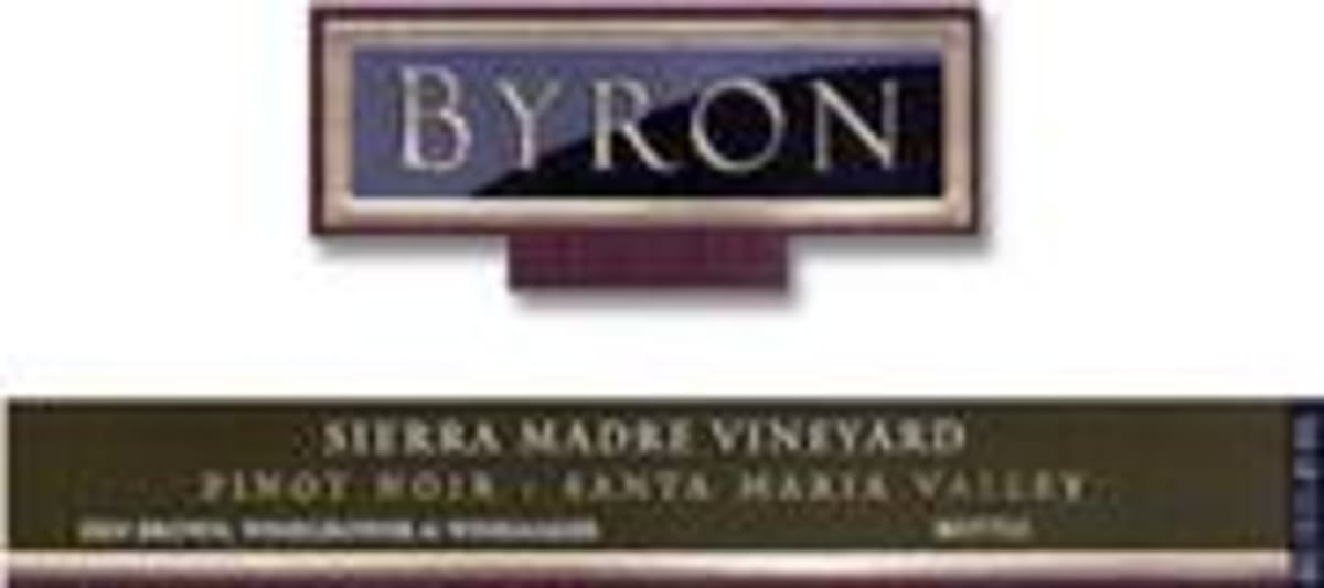 Byron Sierra Madre Pinot Noir 1999 Front Label