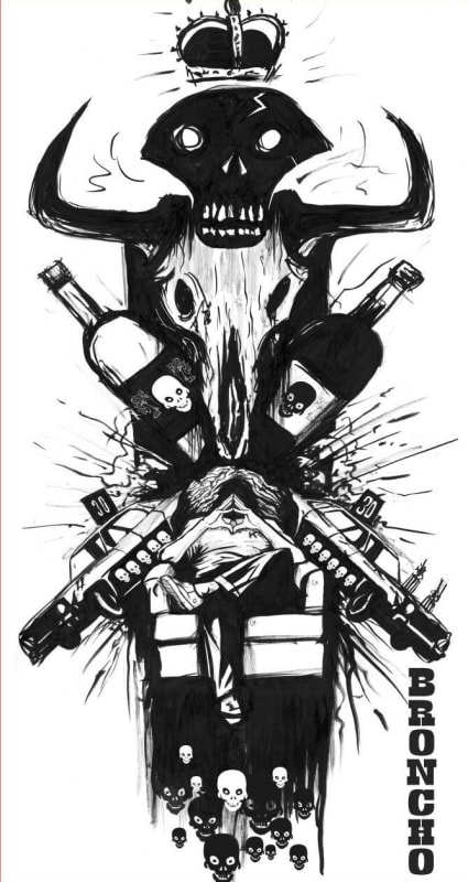 Charles Smith Wines Columbia Valley Broncho Stoneridge Vineyard Malbec 2013 Front Label