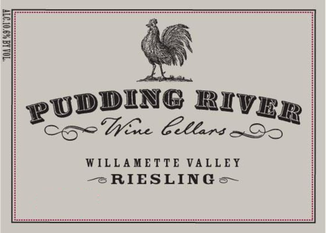 Pudding River Wine Cellars Riesling 2013 Front Label