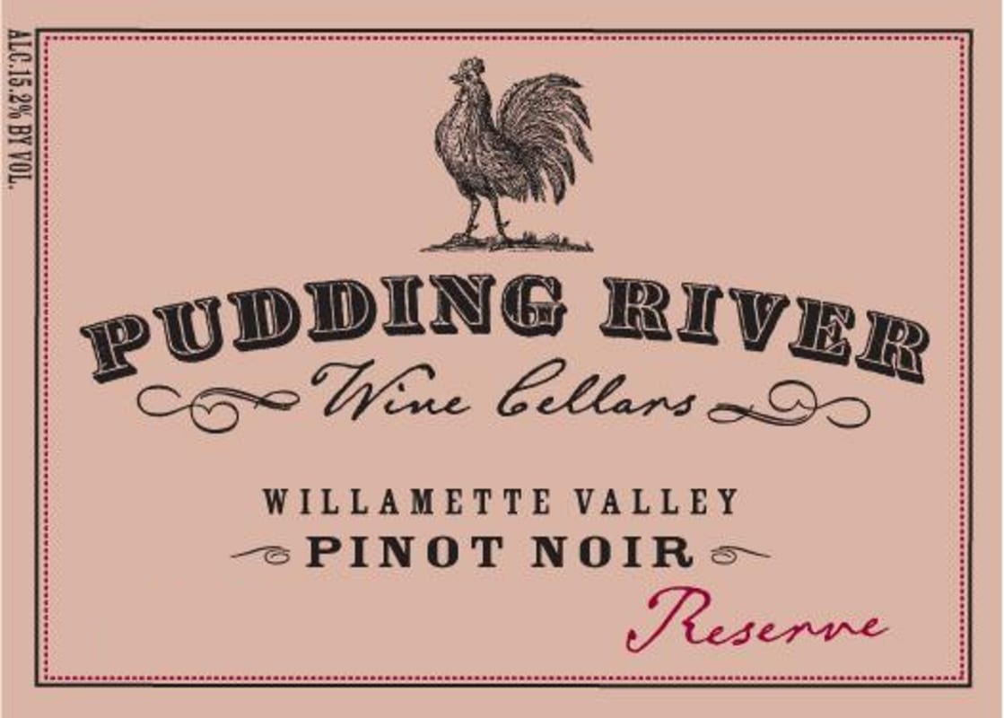 Pudding River Wine Cellars Reserve Pinot Noir 2013 Front Label