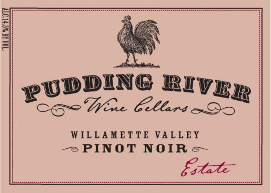 Pudding River Wine Cellars Estate Pinot Noir 2012 Front Label