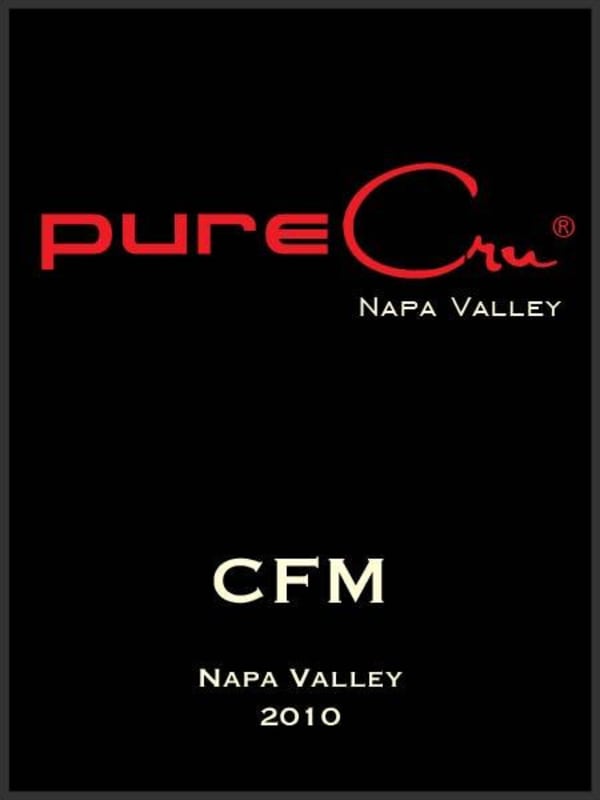 PureCru Napa Valley CFM 2010 Front Label