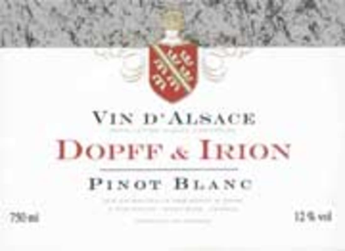 Dopff & Irion Pinot Blanc 2001 Front Label