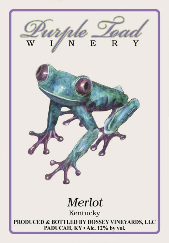 Purple Toad Winery Merlot 2009 Front Label