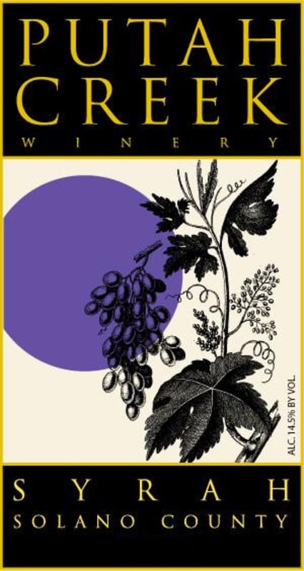 Putah Creek Winery Syrah 2009 Front Label