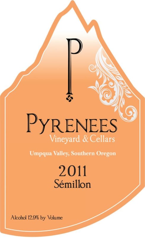 Pyrenees Vineyard & Cellars Semillon 2011 Front Label
