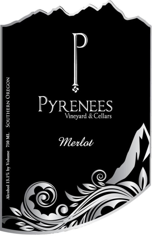 Pyrenees Vineyard & Cellars Merlot 2012 Front Label