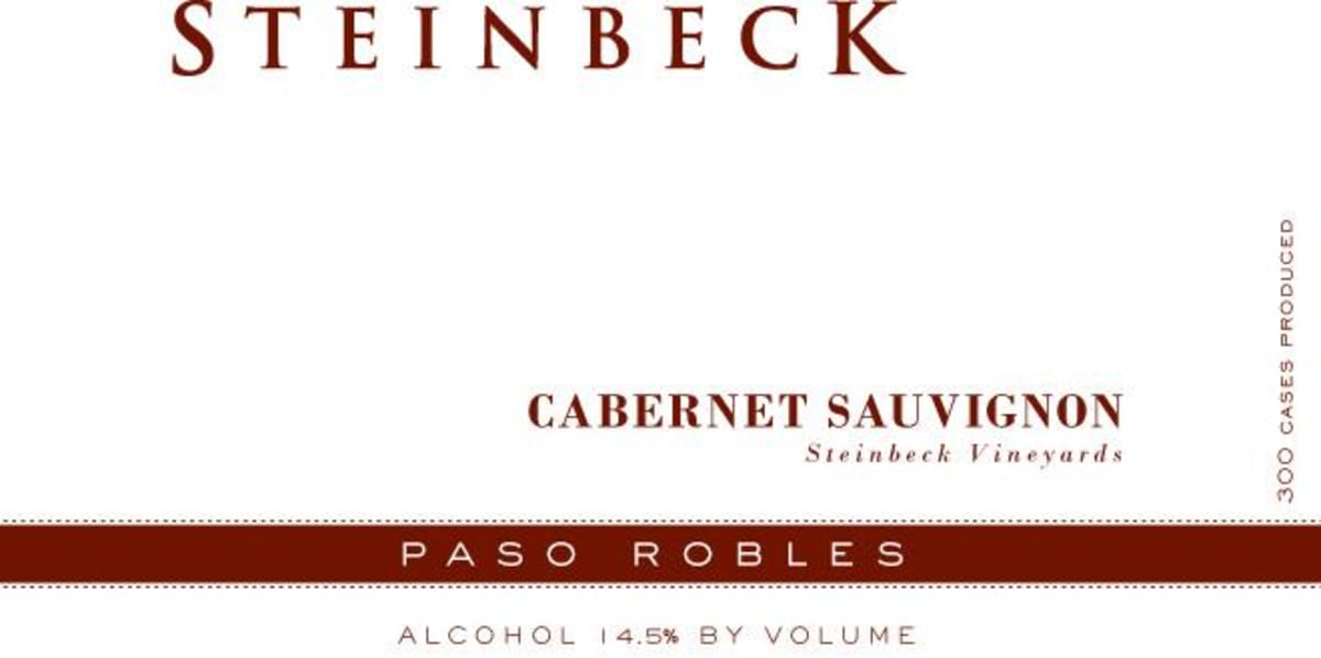 Steinbeck Vineyards & Winery Cabernet Sauvignon 2009 Front Label