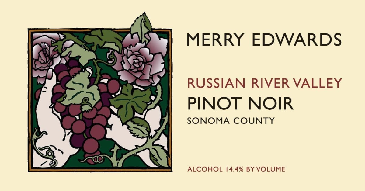 Merry Edwards Russian River Valley Pinot Noir 2015 Front Label