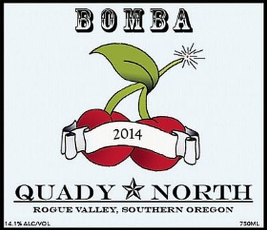 Quady North Bomba 2014 Front Label