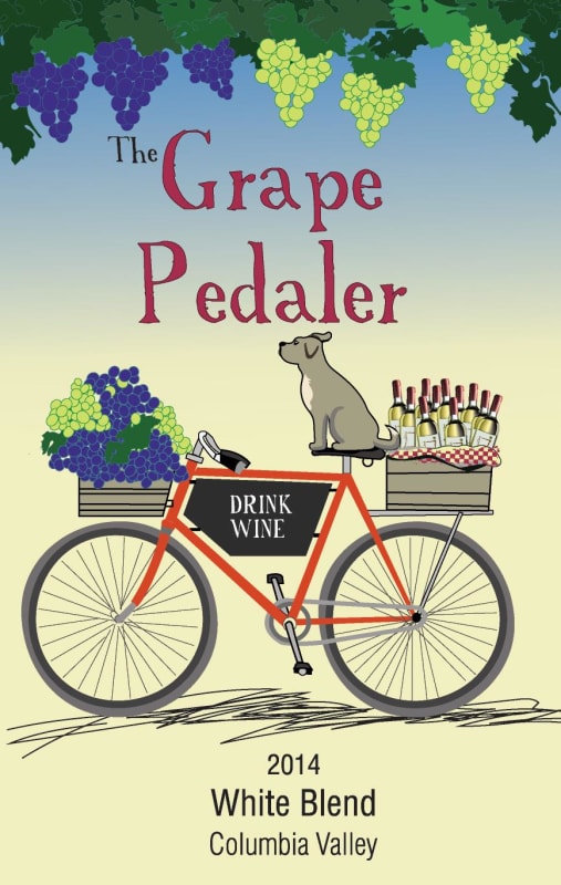 Quantum Leap Winery The Grape Pedaler White 2014 Front Label
