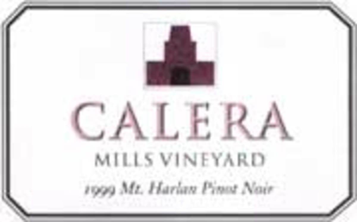 Calera Mills Vineyard Pinot Noir 1999 Front Label
