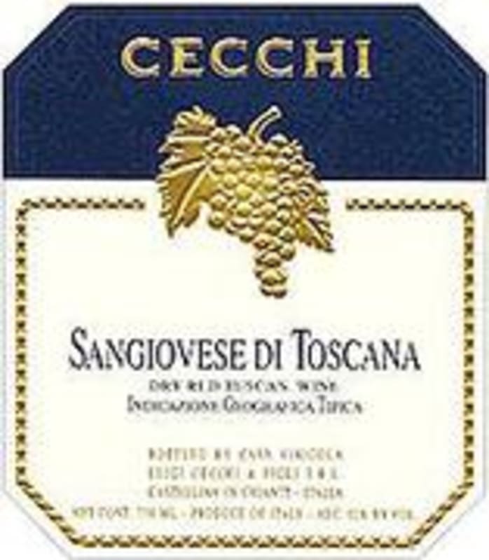Cecchi Sangiovese di Toscana 2001 Front Label