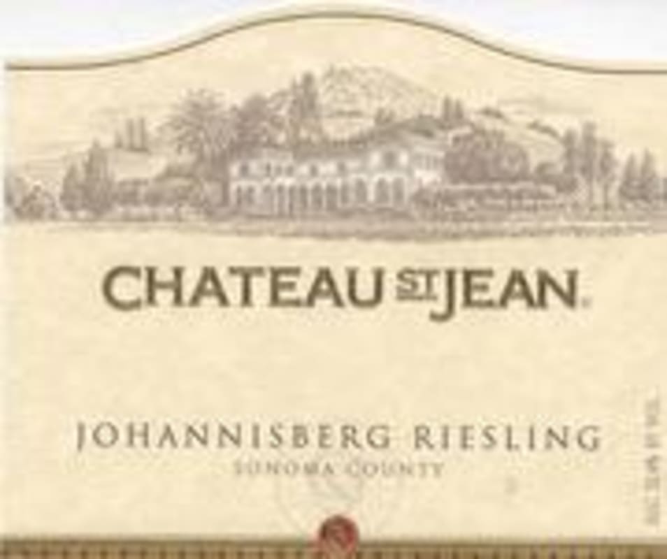 Chateau St. Jean Johannisberg Riesling 2001 Front Label