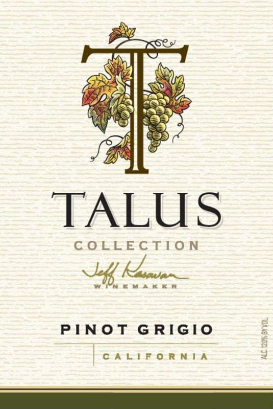 Talus Lodi Pinot Grigio 2016 Front Label