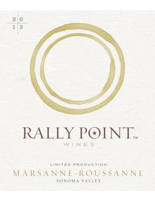 Rally Point Wines Marsanne Roussanne 2013 Front Label