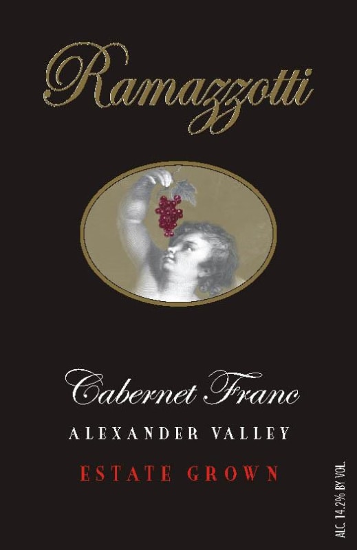 Ramazzotti Wines Cabernet Franc 2013 Front Label