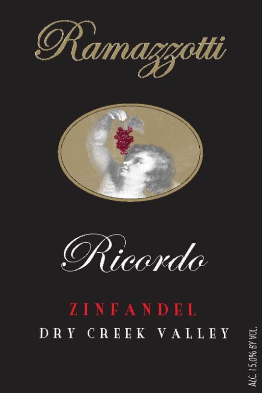 Ramazzotti Wines Ricordo Zinfandel 2013 Front Label