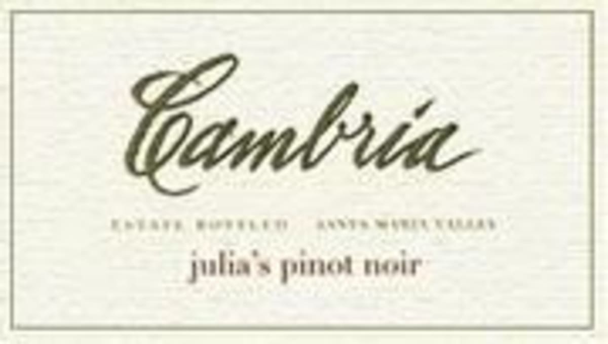 Cambria Julia's Vineyard Pinot Noir 2000 Front Label
