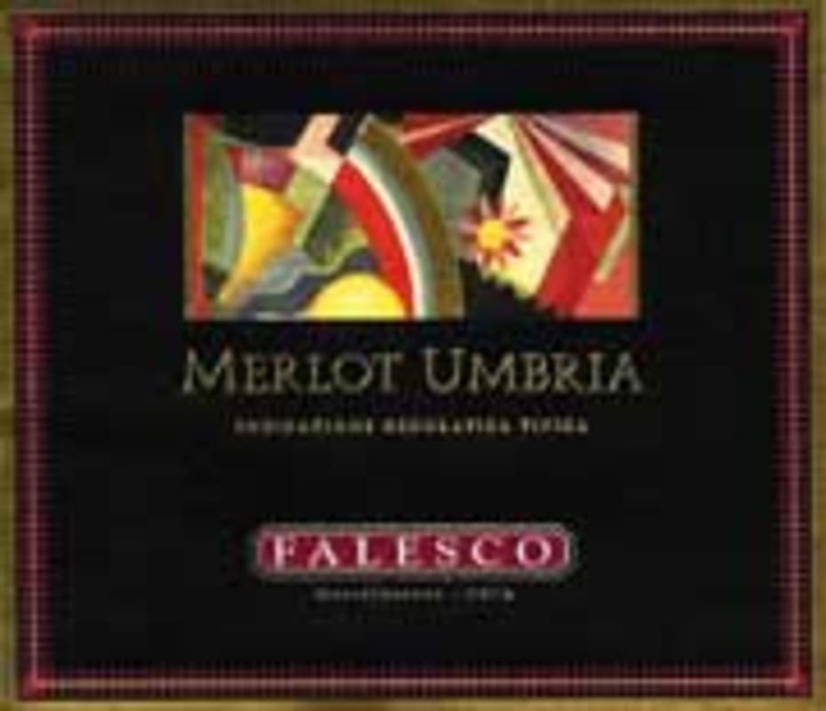 Falesco Merlot Umbria 2001 Front Label