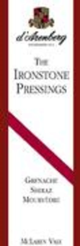 d'Arenberg The Ironstone Pressings GSM 2001 Front Label