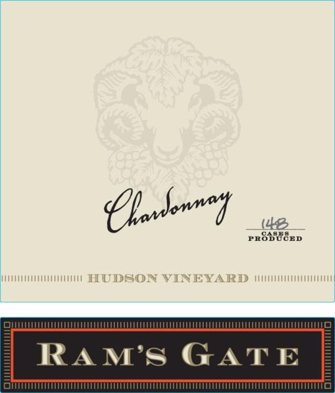 Ram's Gate Winery Hudson Vineyard Chardonnay 2013 Front Label