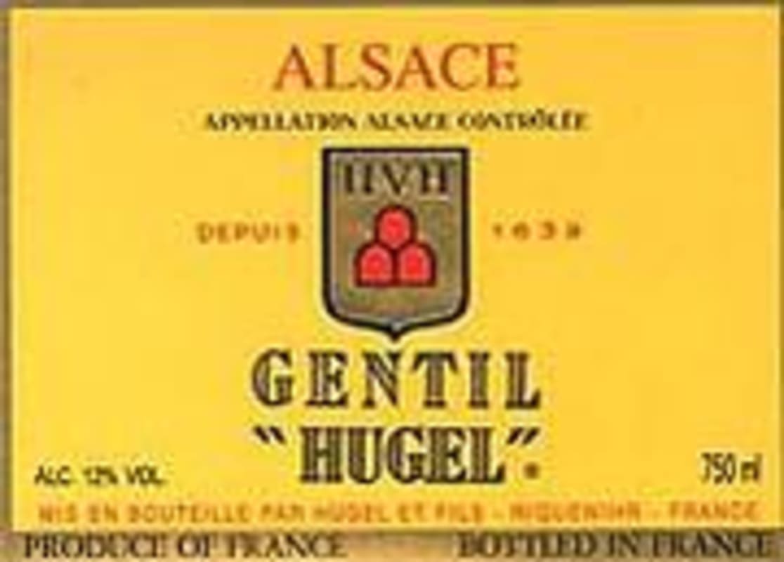Hugel Gentil 2001 Front Label