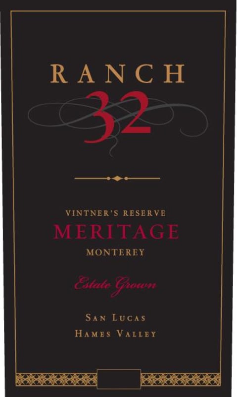 Ranch 32 Wines Vintner's Reserve Meritage 2012 Front Label
