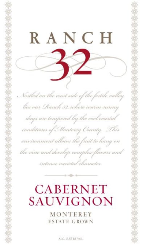 Ranch 32 Wines Estate Grown Cabernet Sauvignon 2013 Front Label