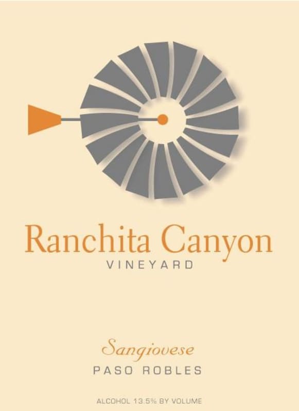 Ranchita Canyon Vineyard Sangiovese 2007 Front Label