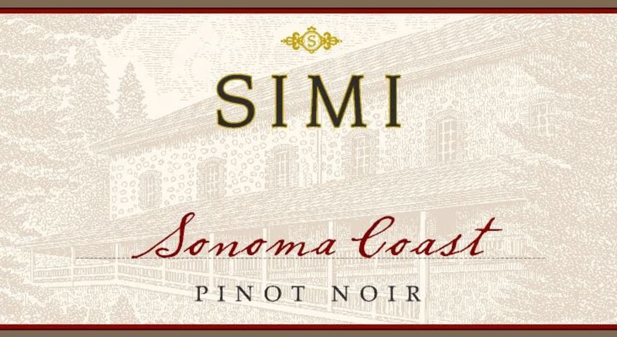 Simi Sonoma Coast Pinot Noir 2015 Front Label
